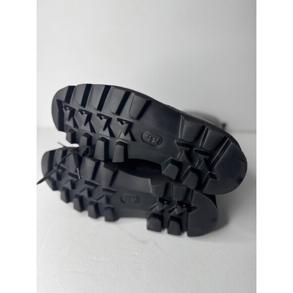 Anthropologie X Grenson Mavis Black Leather Combat Boots UK 4 US 6.5 - Picture 7 of 7